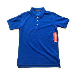 Liberty & Valor Big Boys Blue Jersey Polo Size Medium (10) NEW‎